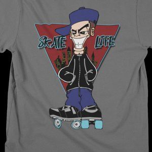 Skate life, roller skate shirt